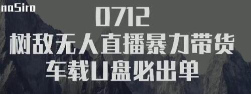 树敌‮习研‬社抖音无人直播暴力带货车载U盘必出单，单号单日产出300纯利润-赚钱驿站