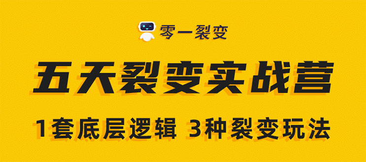 《5天裂变实战训练营》1套底层逻辑+3种裂变玩法，2020下半年微信裂变玩法-赚钱驿站