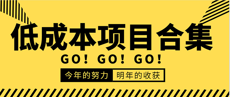 低成本零成本项目合集：赚钱快的慢的、暴利的，线上线下的，价值万元资料-赚钱驿站