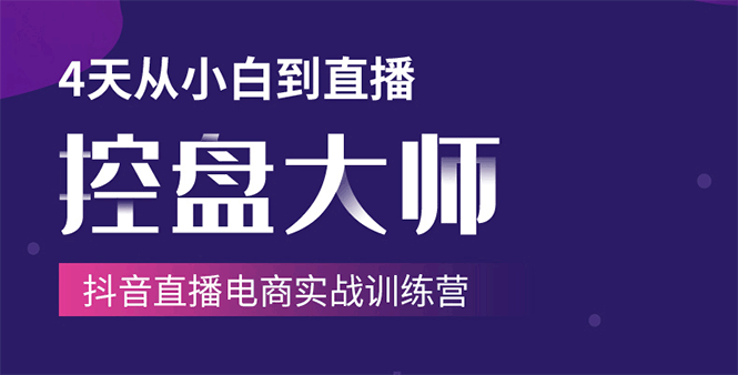 单场直播破百万-技法大揭秘，4天-抖音直播电商实战训练营-赚钱驿站