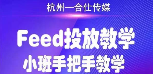 合仕传媒Feed投放教学，手把手教学，开车烧钱必须自己会-赚钱驿站