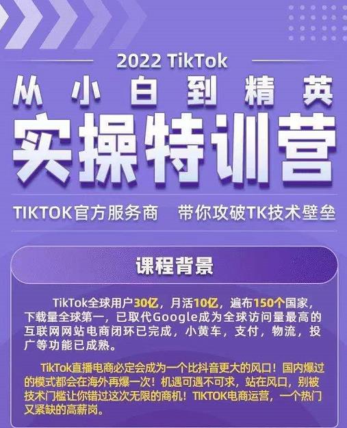 Seven漆·2022Tiktok从小白到精英实操特训营，带你掌握Tiktok账号运营-赚钱驿站