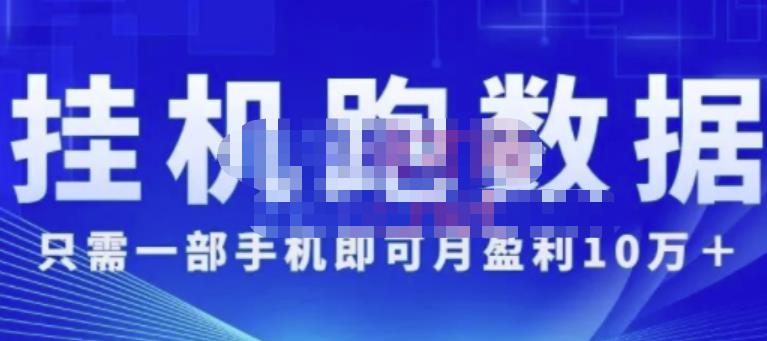 猎人电商:挂机数跑‬据，只需一部手即机‬可月盈利10万＋（内玩部‬法）价值4988元-赚钱驿站