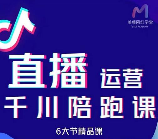 美尊-抖音直播运营千川系统课：直播​运营规划、起号、主播培养、千川投放等-赚钱驿站