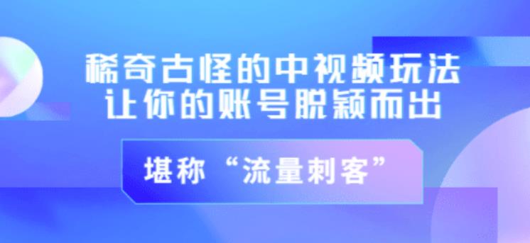 不讲李·稀奇古怪的冷门中视频冷门玩法，让你的账号脱颖而出，成为流量刺客！（图文+视频）-赚钱驿站