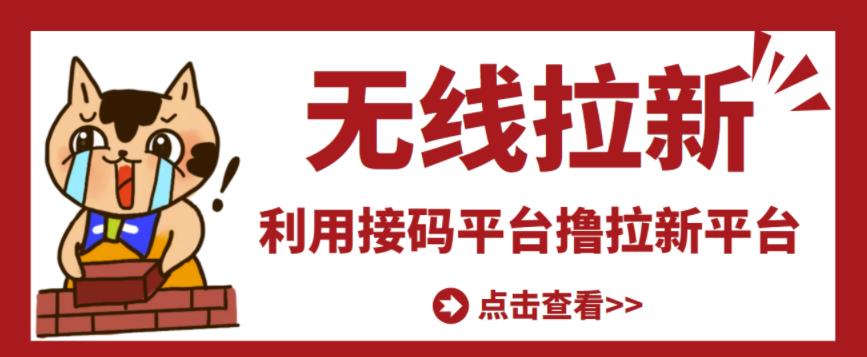 最新接码无限拉新项目，利用接码平台赚拉新平台差价，轻松日赚500+-赚钱驿站