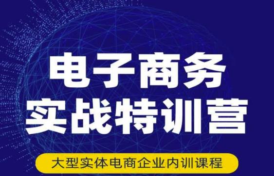 民赛电气内部出品：电子商务实战特训营，全方位带你入门电商，308种方式玩转电商-赚钱驿站