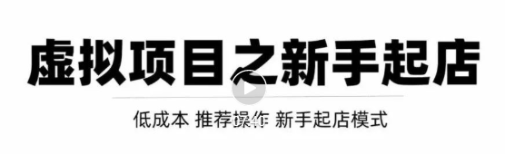 虚拟项目快速起店模式，0成本打造月入几万虚拟店铺！-赚钱驿站