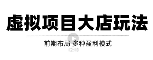 虚拟项目月入几万大店玩法分享，多店操作利润倍增（快速起店盈利）-赚钱驿站