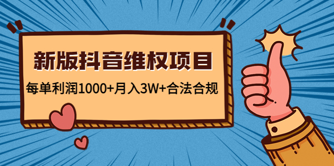 新版抖音维全项目：每单利润1000+月入3W+合法合规-赚钱驿站