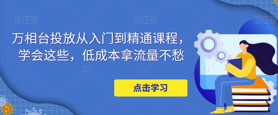 万相台投放从入门到精通课程，学会这些，低成本拿流量不愁-赚钱驿站