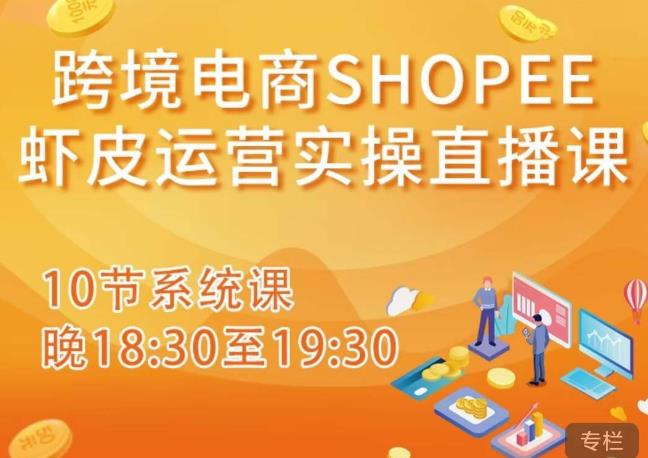 跨境电商Shopee虾皮运营实操直播课，从零开始学，入门到精通（10节系统课）-赚钱驿站