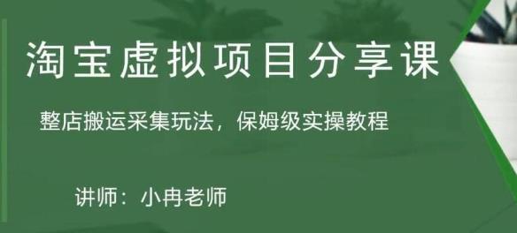 淘宝虚拟整店搬运采集玩法分享课：整店搬运采集玩法，保姆级实操教程-赚钱驿站