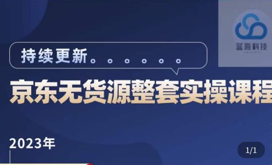 蓝七·2023京东店群整套实操视频教程，京东无货源整套操作流程大总结，减少信息差，有效做店发展-赚钱驿站