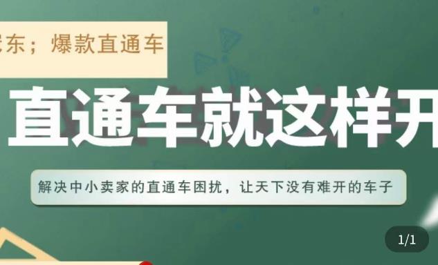 冠东·淘系直通车保姆级教程，全面讲解直通车就那么简单-赚钱驿站