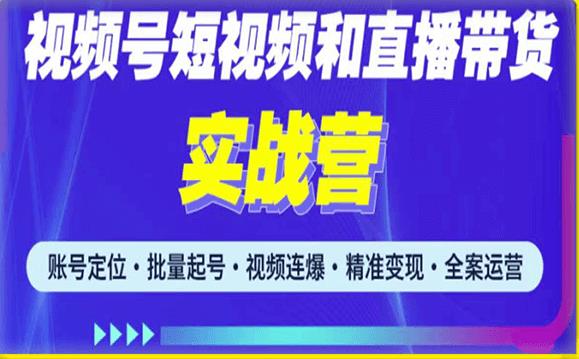 2023最新微信视频号引流和变现全套运营实战课程，小白也能玩转视频号短视频和直播运营-赚钱驿站