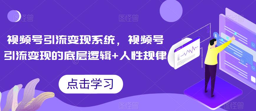 视频号引流变现系统，视频号引流变现的底层逻辑+人性规律-赚钱驿站