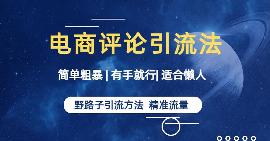 简单粗暴野路子引流-电商平台评论引流大法，适合懒人有手就行【揭秘】-赚钱驿站