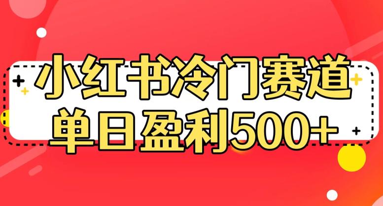 小红书冷门赛道，单日盈利500+【揭秘】-赚钱驿站