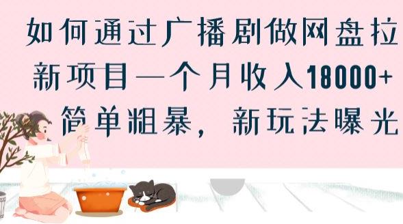 如何通过广播剧做网盘拉新项目一个月收入18000+，简单粗暴，新玩法曝光【揭秘】-赚钱驿站