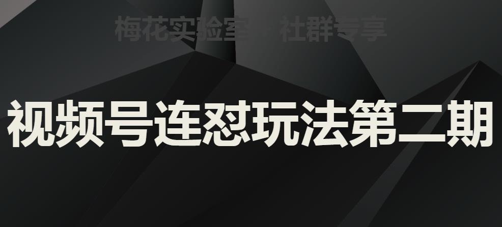 梅花实验室社群视频号连怼玩法第二期，实操讲解全部过程-赚钱驿站