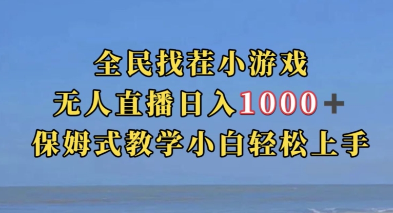 全民找茬小游戏直播玩法，抖音爆火直播玩法，日入1000+-赚钱驿站