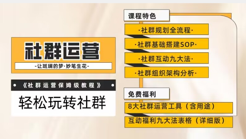 【社群运营】保姆式教程：九大互动法，八款社群运营工具助你轻松玩转社群【揭秘】-赚钱驿站