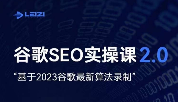 雷子·谷歌SEO 2.0实战课，独立站询盘自由必备，基于2023谷歌最新算法录制-赚钱驿站