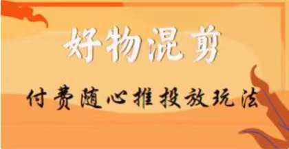 【万三】好物混剪付费随心推投放玩法，随心投放小课抖音教程-赚钱驿站