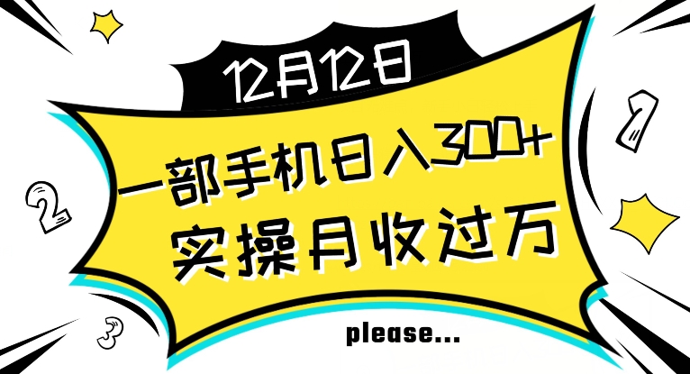 【全网变现首发】新手实操单号日入500+，渠道收益稳定，项目可批量放大【揭秘】-赚钱驿站