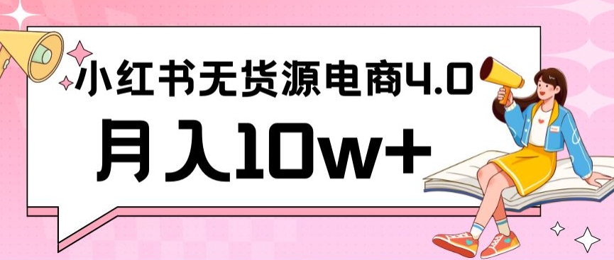 小红书新电商实战，无货源实操从0到1月入10w+联合抖音放大收益【揭秘】-赚钱驿站