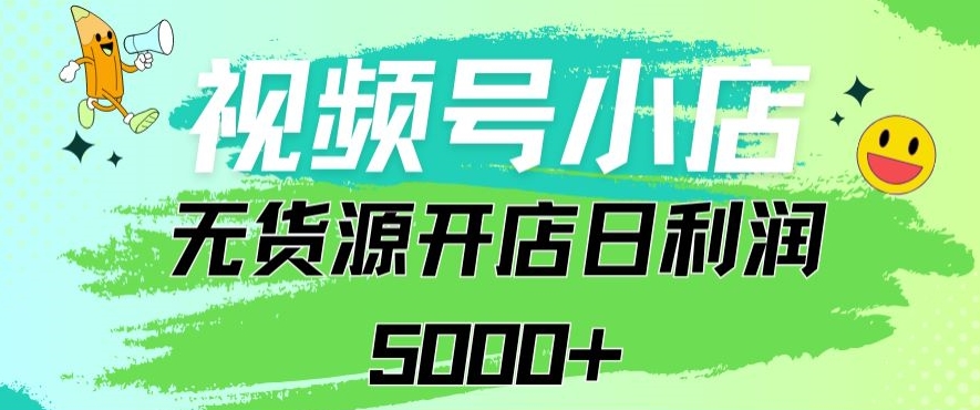 视频号无货源小店从0到1日订单量千单以上纯利润稳稳5000+【揭秘】-赚钱驿站