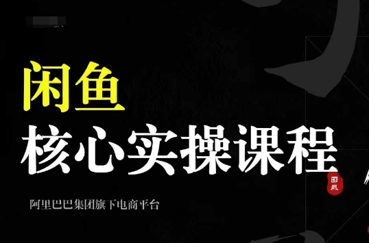 2024闲鱼核心实操课程，从养号、选品、发布、销售，教你做一个出单的闲鱼号-赚钱驿站