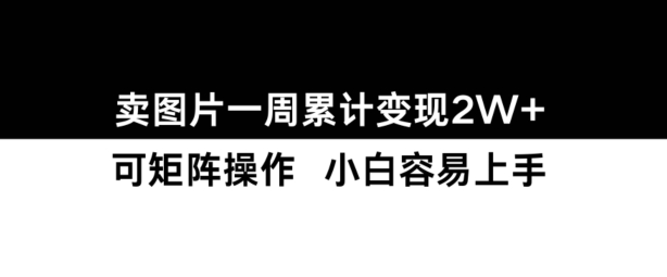 小红书【卖图片】一周累计变现2W+小白易上手-赚钱驿站