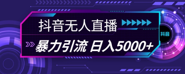 抖音快手视频号全平台通用无人直播引流法，利用图片模板和语音话术，暴力日引流100+创业粉【揭秘】-赚钱驿站