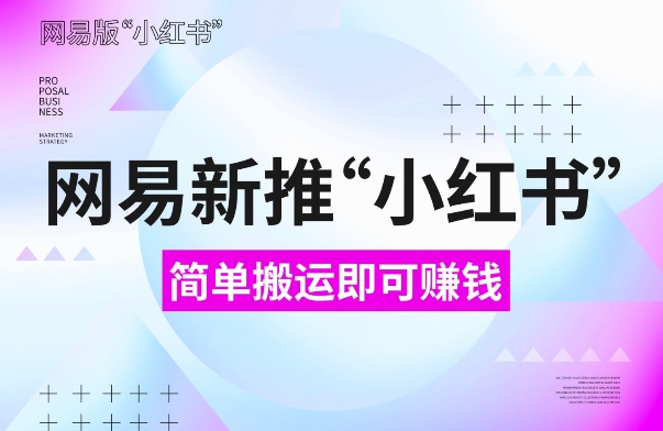 网易官方新推“小红书”，搬运即有收益，新手小白千万别错过(附详细教程)【揭秘】-赚钱驿站