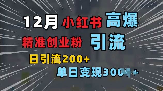 小红书一张图片“引爆”创业粉，单日+200+精准创业粉 可筛选付费意识创业粉【揭秘】-赚钱驿站