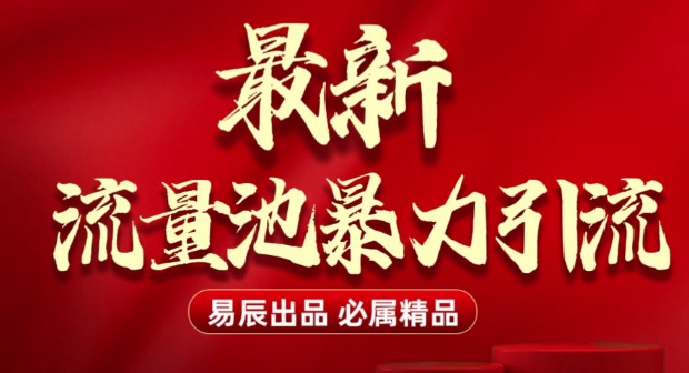 最新“流量池”无门槛暴力引流(全网首发)日引500+-赚钱驿站