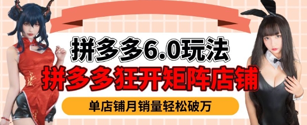 拼多多虚拟商品暴利6.0玩法，轻松实现月入过W-赚钱驿站