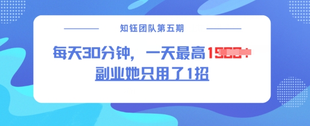 副业她只用了1招，每天30分钟，无脑二创，一天最高1.5k-赚钱驿站